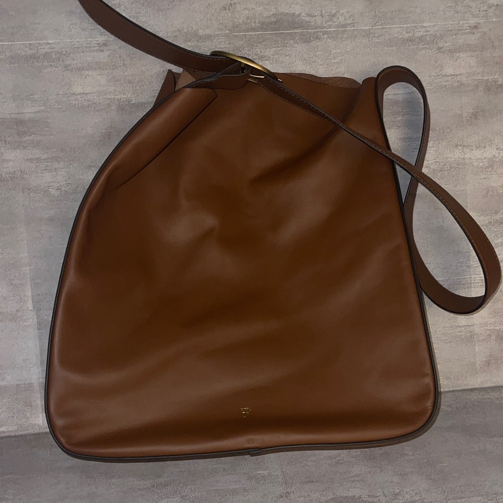 Banana Republic- Large Brown Vegan Leather Shoulder Bag